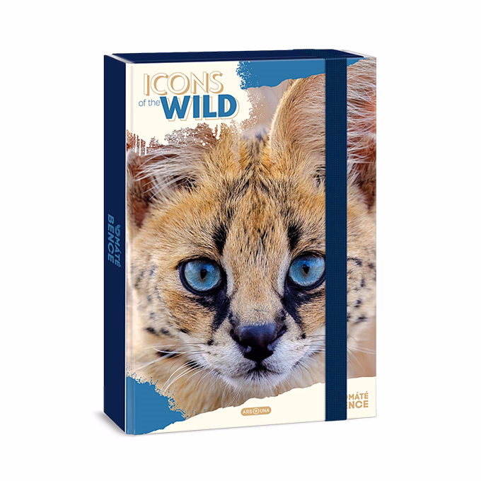 Füzetbox ARS UNA A/4 Icons of the Wild-Serval