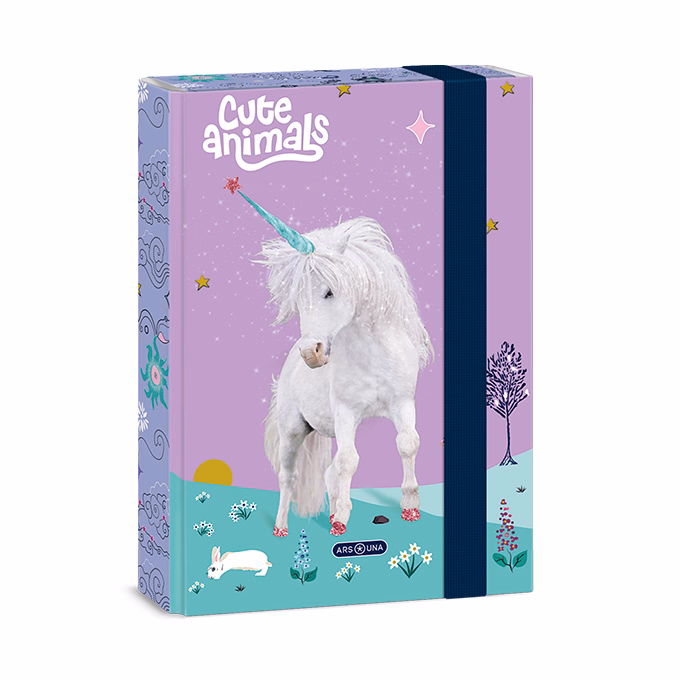 Füzetbox ARS UNA A/5 Cute Animals-Unicorn