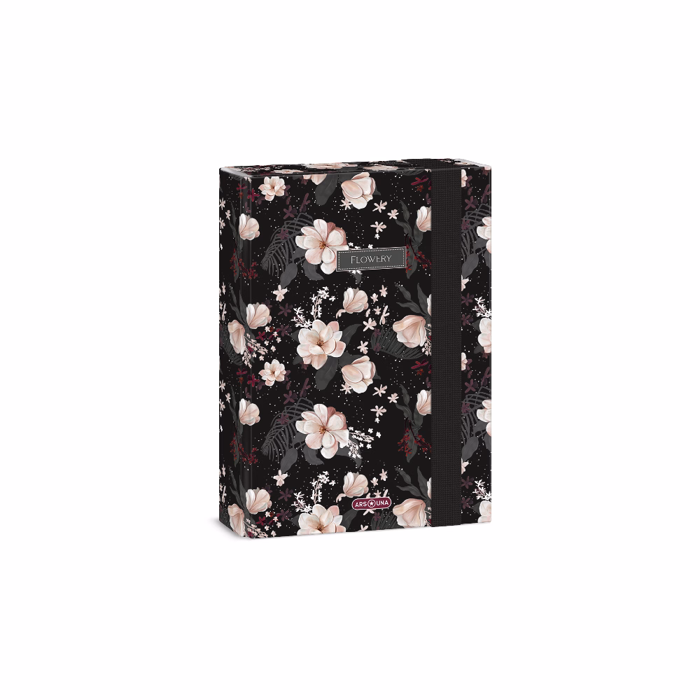 Füzetbox ARS UNA A/5 Flowery Black