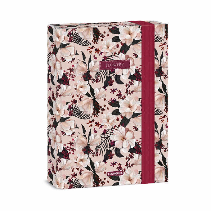 Füzetbox ARS UNA A/5 Flowery Pink
