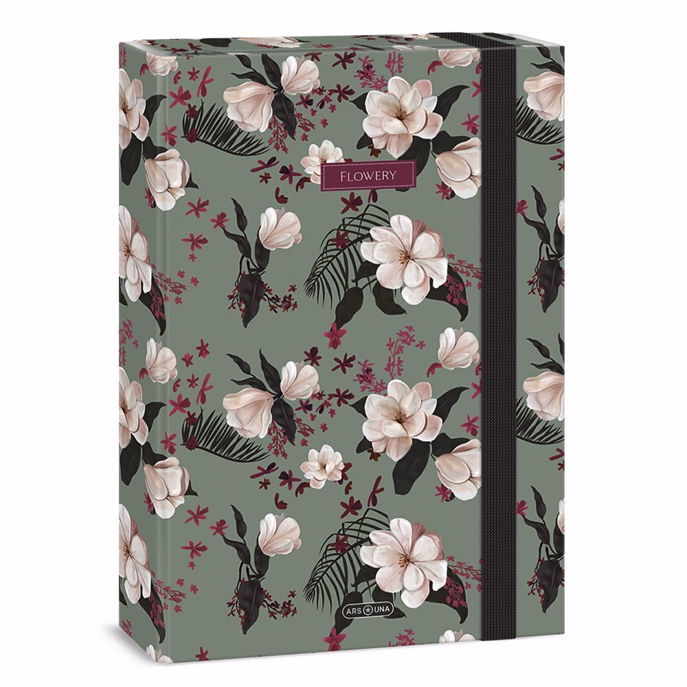 Füzetbox ARS UNA A/4 Flowery Green 5535