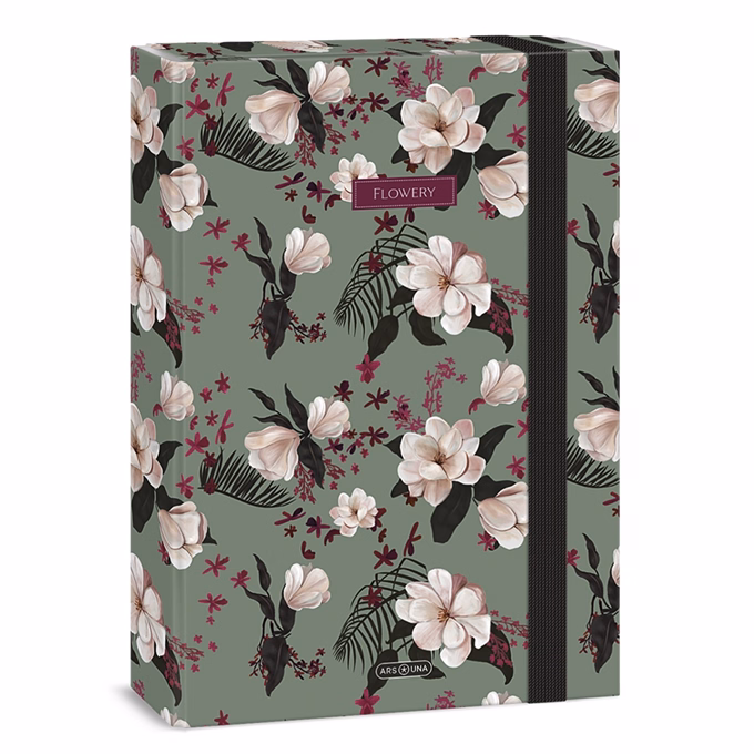 Füzetbox ARS UNA A/4 Flowery Green 5535
