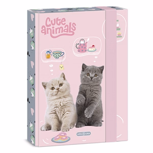 Füzetbox ARS UNA A/5 Cute Animals-Tea Party