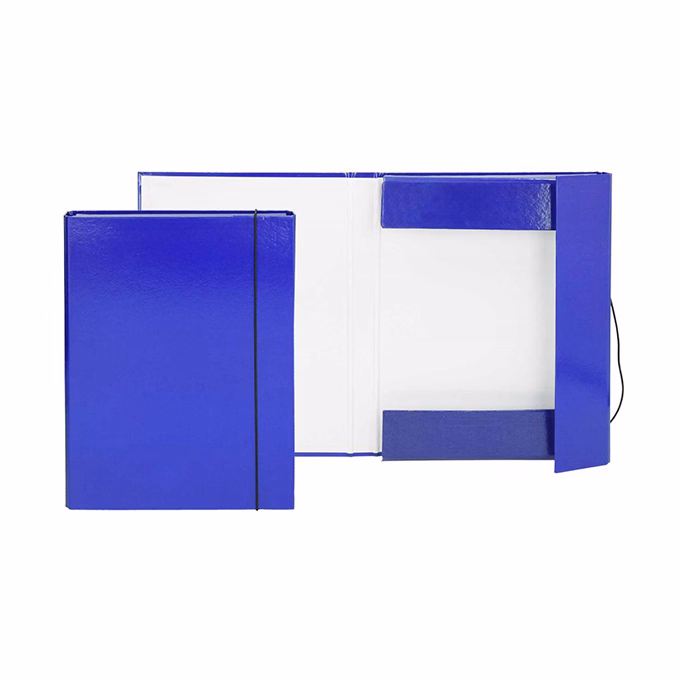 Füzetbox OPTIMA A/4 3 cm-es gerinccel sötétkék