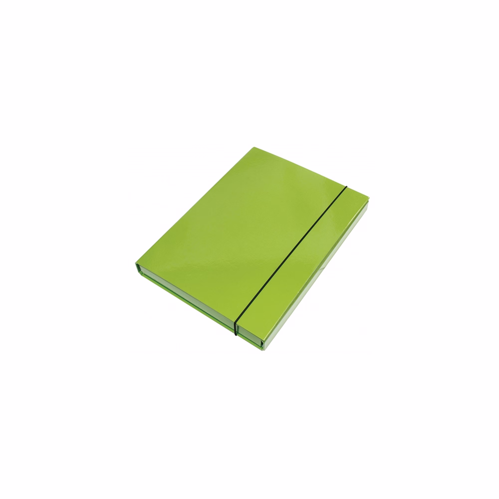 Füzetbox OPTIMA A/4 3 cm-es gerinccel zöld