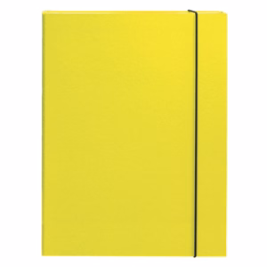 Füzetbox OPTIMA A/4 3 cm-es gerinccel sárga