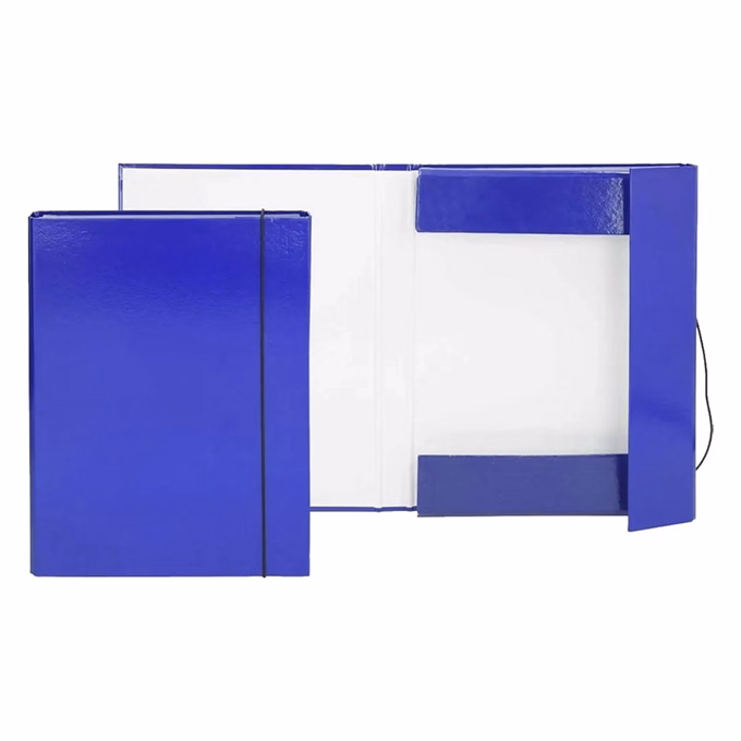 Füzetbox OPTIMA A/4 3 cm-es gerinccel sötétkék