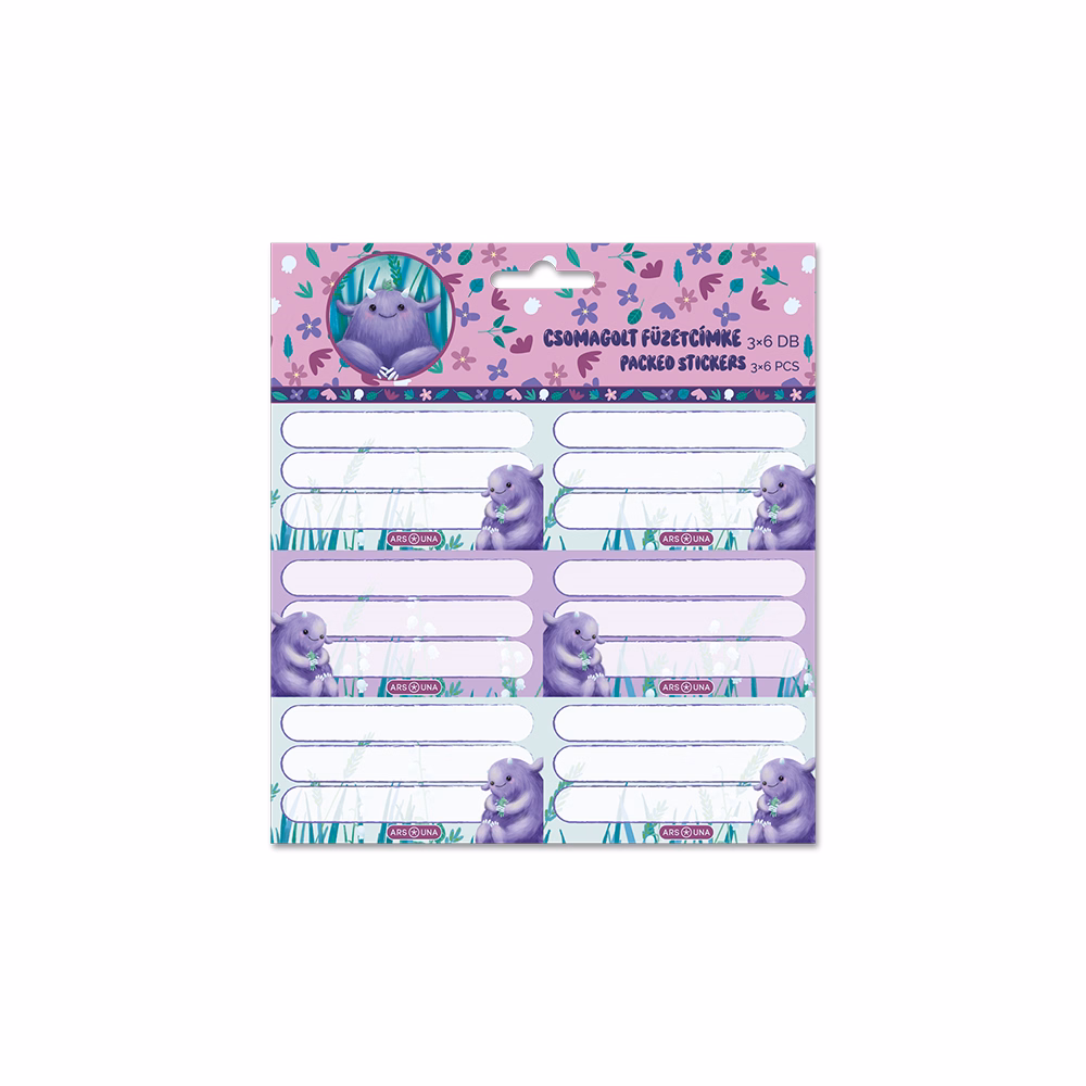 Füzetcímke ARS UNA 18 darabos Mon Mignon