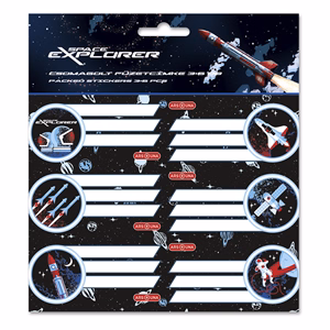 Füzetcímke ARS UNA 18 darabos Space Explorer