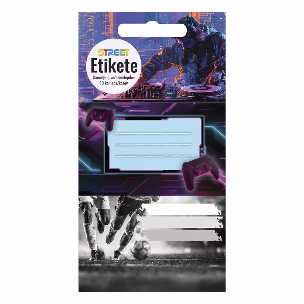 Füzetcímke STREET Teen boys 10 címke/csomag