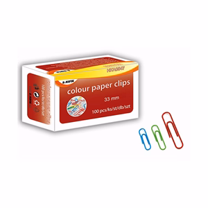 Gemkapocs 33mm kerek színes 100 darabos Gemkapocs 33mm kerek színes 100 darabos