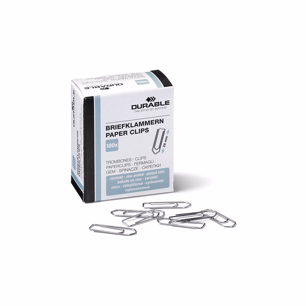 Gemkapocs DURABLE 26 mm cink 100 darabos