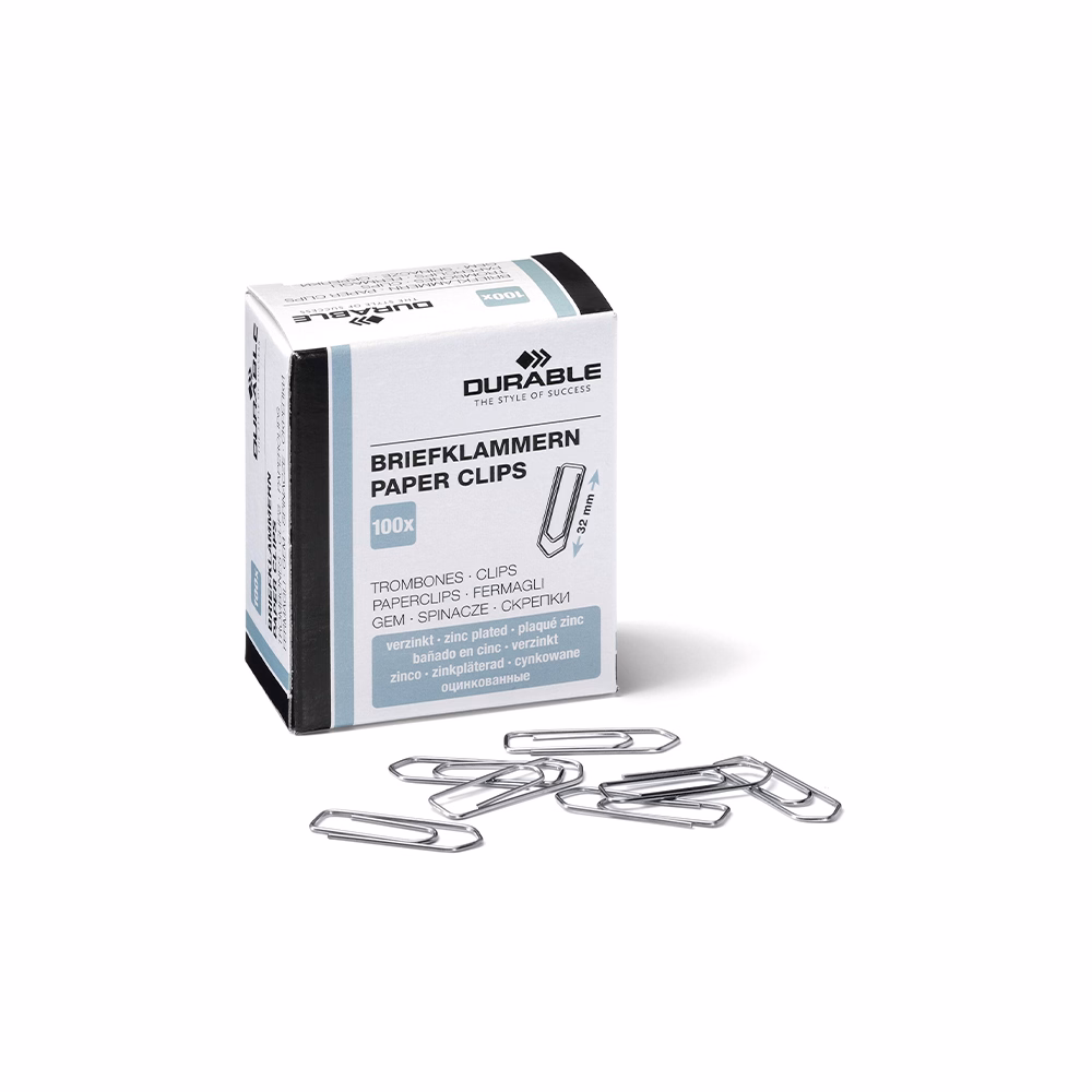 Gemkapocs DURABLE 32 mm cink 100 darabos