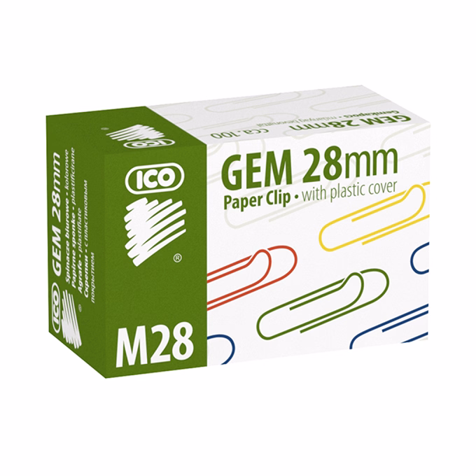 Gemkapocs ICO M28 28mm színes 100 darabos