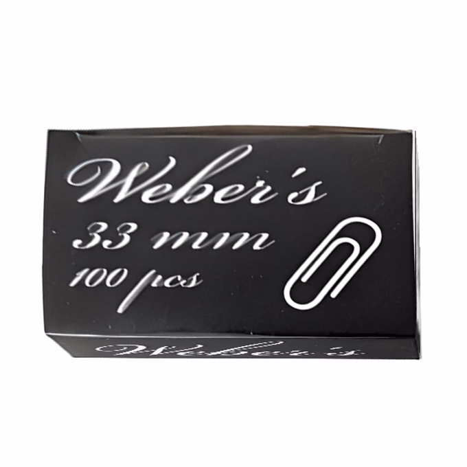 Gemkapocs WEBER`S 33mm nikkel 100 darabos
