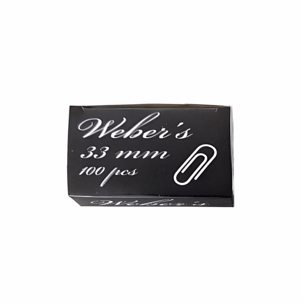 Gemkapocs WEBER`S 33mm nikkel 100 darabos