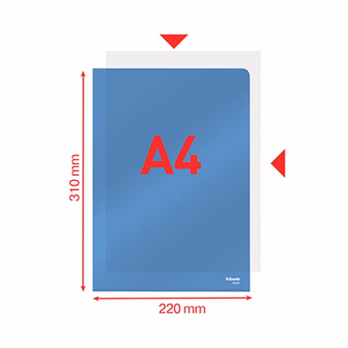 Genotherm "L" ESSELTE A/4 150 mikron luxus víztiszta kék 25 darabos