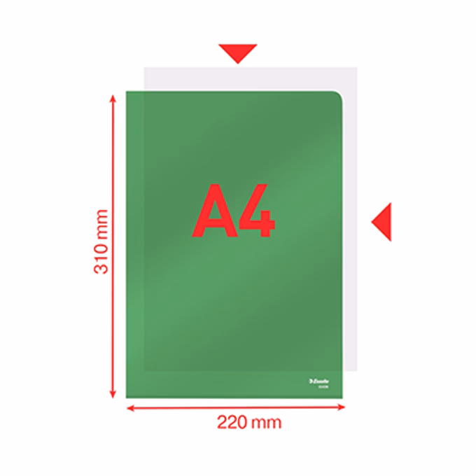 Genotherm "L" ESSELTE A/4 150 mikron luxus víztiszta zöld 25 darabos