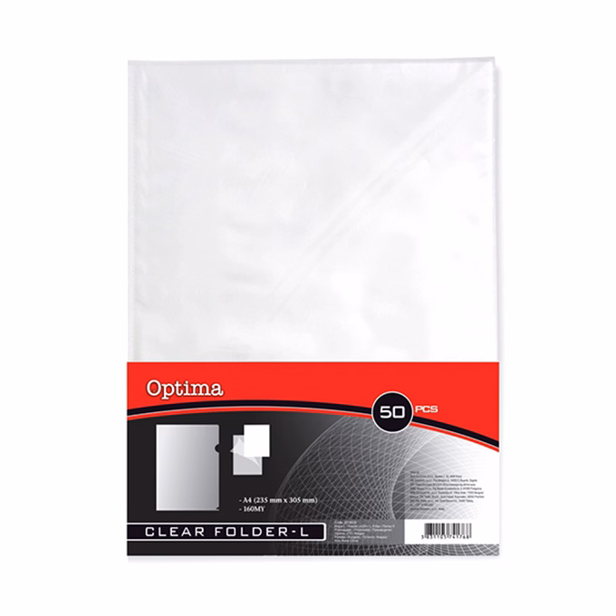 Genotherm "L" OPTIMA A/4 160 mikron víztiszta 50 darabos Genotherm "L" OPTIMA A/4 160 mikron víztiszta 50 darabos