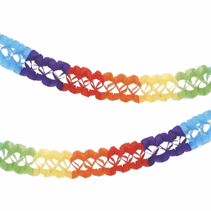Girland JUNIOR színes papír multi-colour  0,70x2,5 m 2 db/csomag
