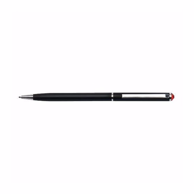 Golyóstoll ART CRYSTELLA fehér slim topáz sárga SWAROVSKI® kristállyal 0,7mm kék