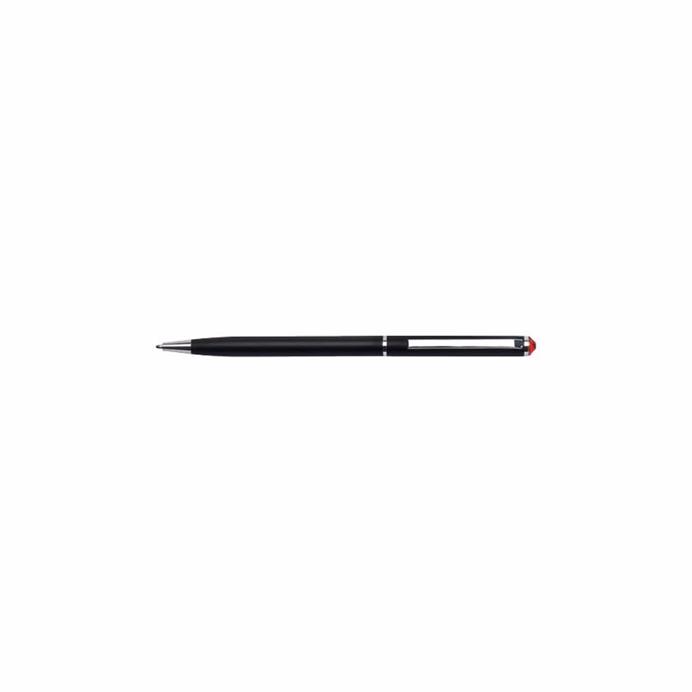 Golyóstoll ART CRYSTELLA fekete slim topáz sárga SWAROVSKI® kristállyal 0,7mm kék