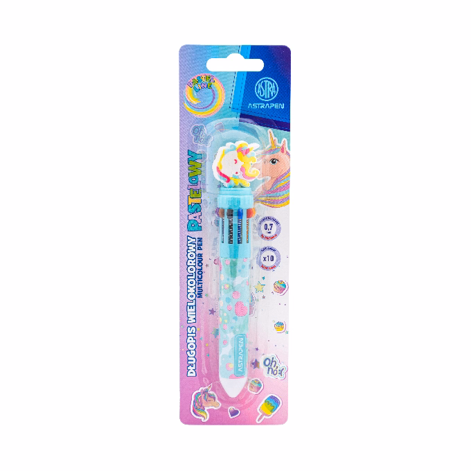 Golyóstoll ASTRA PEN 10 színű bliszteres