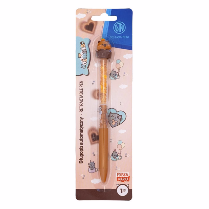 Golyóstoll ASTRA PEN Animals Choco 3D forma