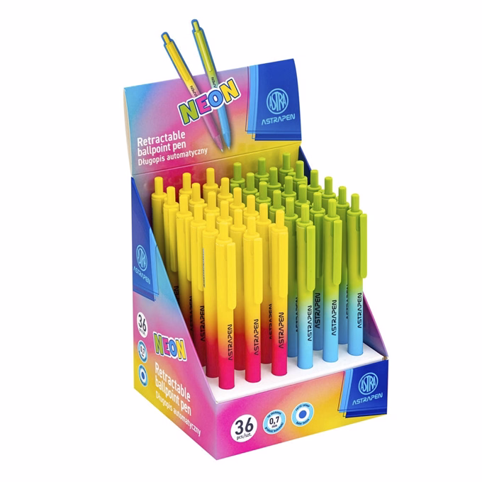 Golyóstoll ASTRA PEN Neon ombre 0,7 mm