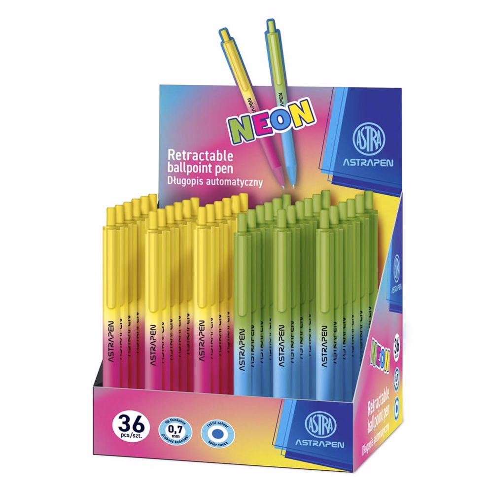 Golyóstoll ASTRA PEN Neon ombre 0,7 mm