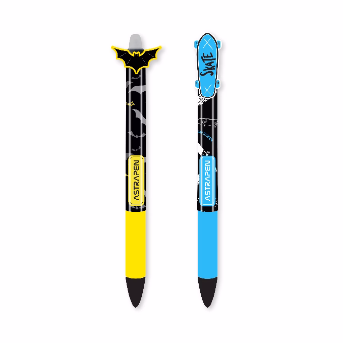 Golyóstoll ASTRA PEN radírozható Skate & Bats 0,5 mm