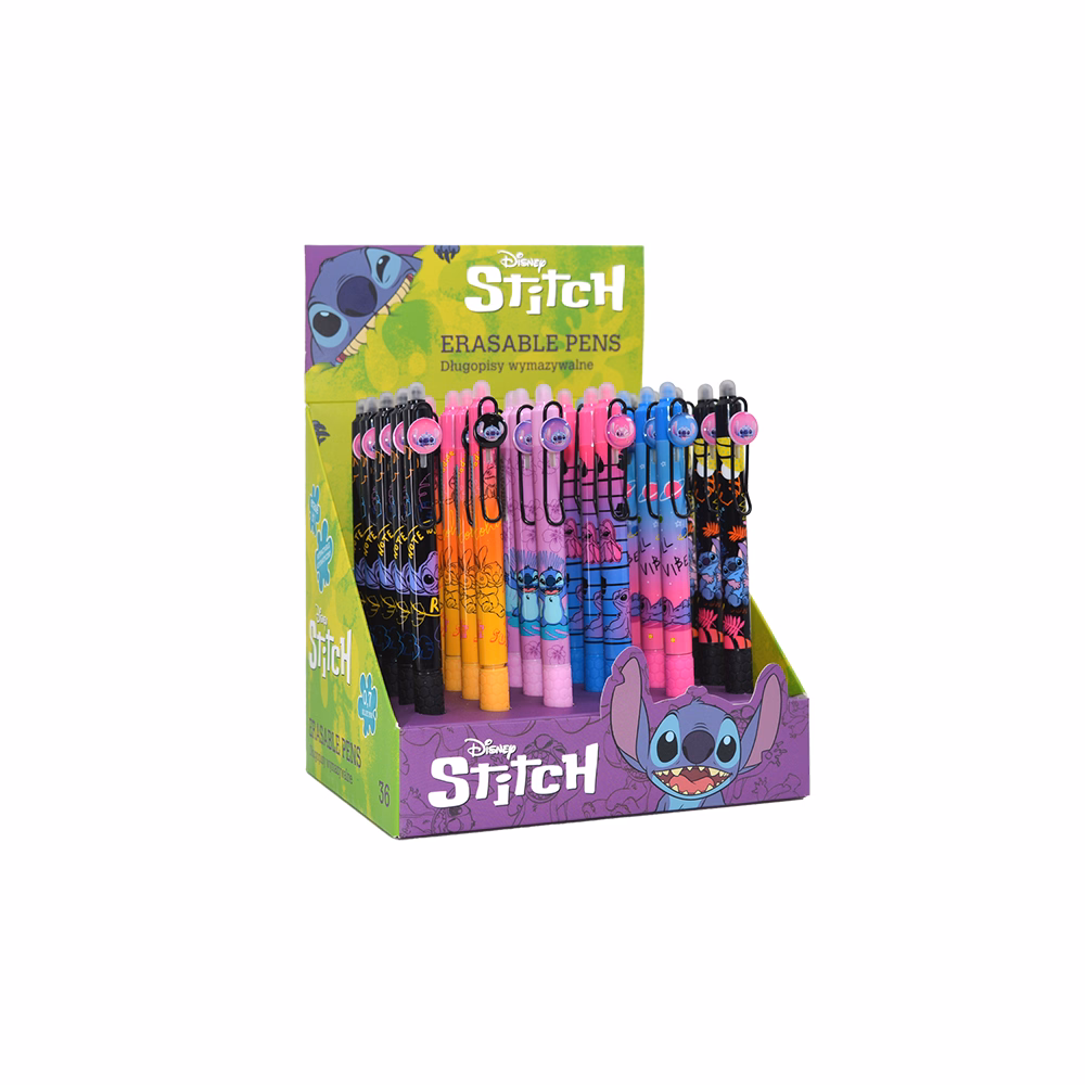 Golyóstoll COOLPACK radírozható Lilo és Stitch fekete-kék mintás