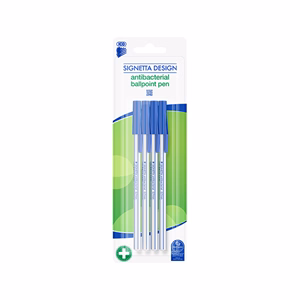 Golyóstoll ICO Signetta antibakteriális 4 darabos