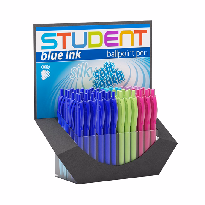 Golyóstoll ICO Student vegyes 0,7 mm 64 darabos