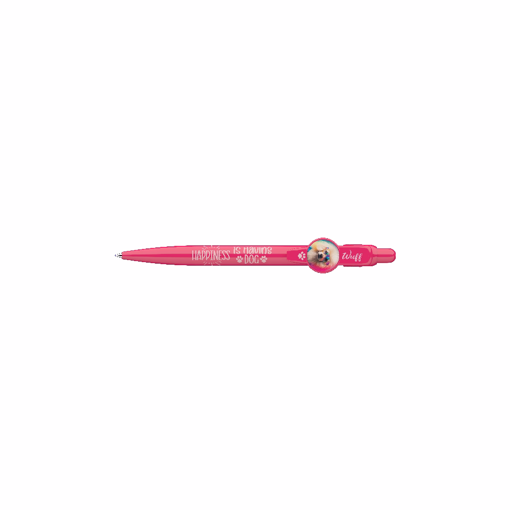 Golyóstoll ICO dogs pink