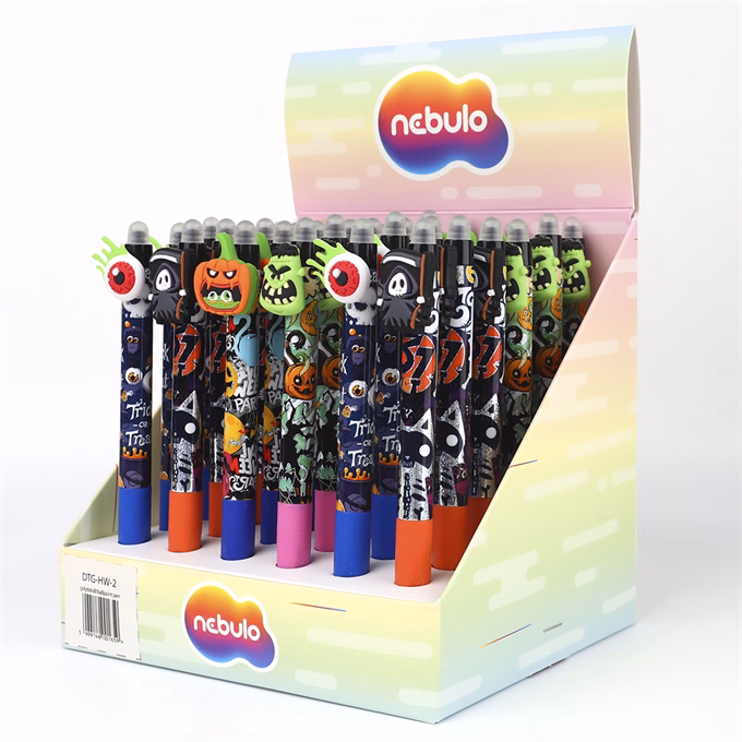 Golyóstoll NEBULO nyomógombos 0,5mm halloween 2