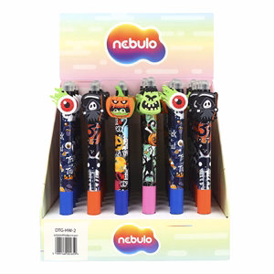 Golyóstoll NEBULO nyomógombos 0,5mm halloween 2