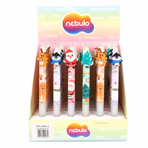 Golyóstoll NEBULO nyomógombos 0,5mm karácsony 5