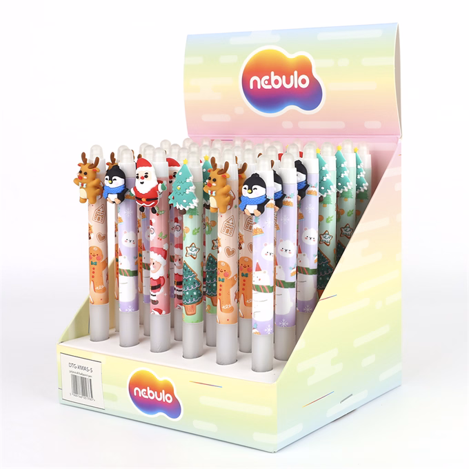 Golyóstoll NEBULO nyomógombos 0,5mm karácsony 5