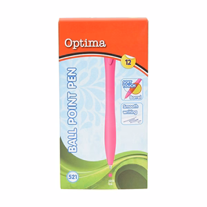 Golyóstoll OPTIMA nyomógombos 521 pink