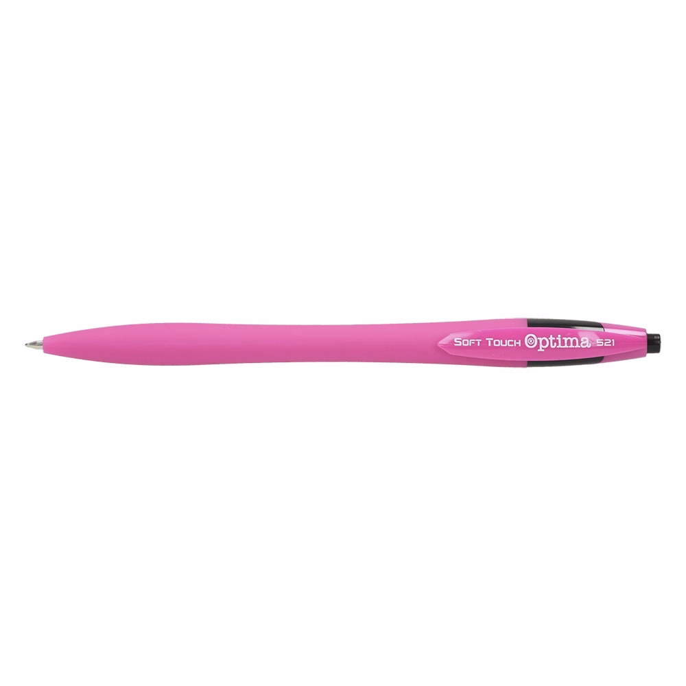 Golyóstoll OPTIMA nyomógombos 521 pink