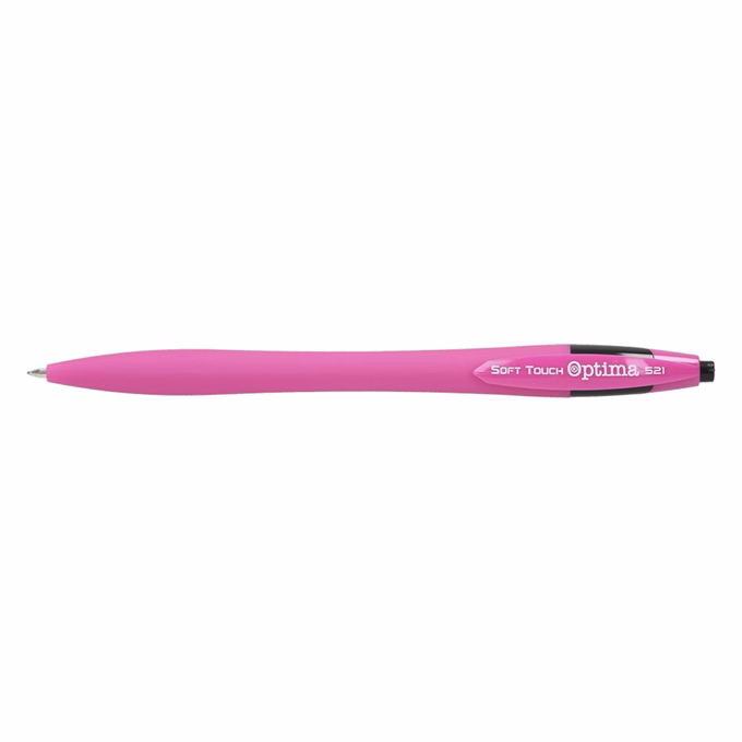 Golyóstoll OPTIMA nyomógombos 521 pink