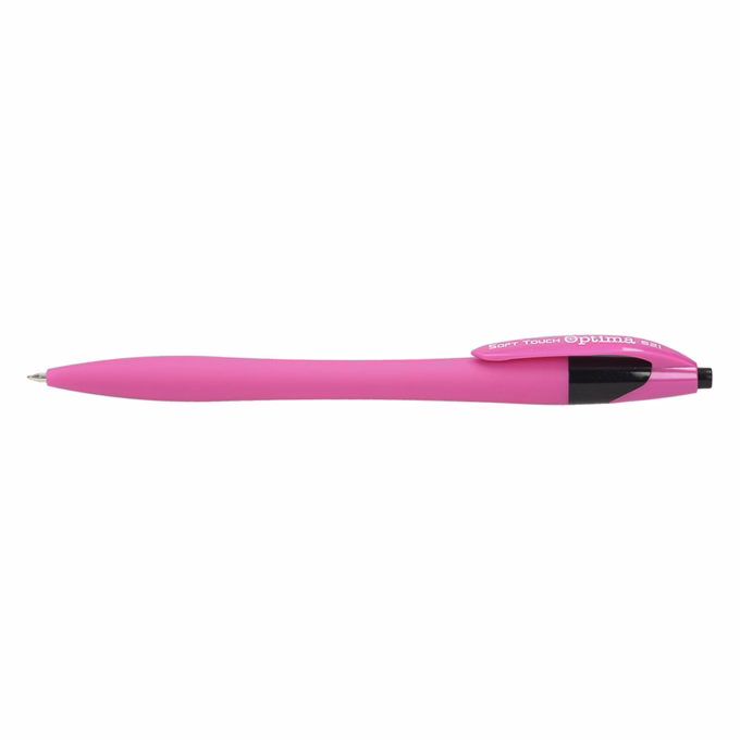 Golyóstoll OPTIMA nyomógombos 521 pink