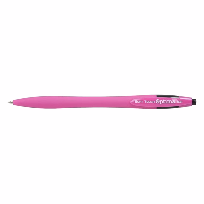Golyóstoll OPTIMA nyomógombos 521 pink