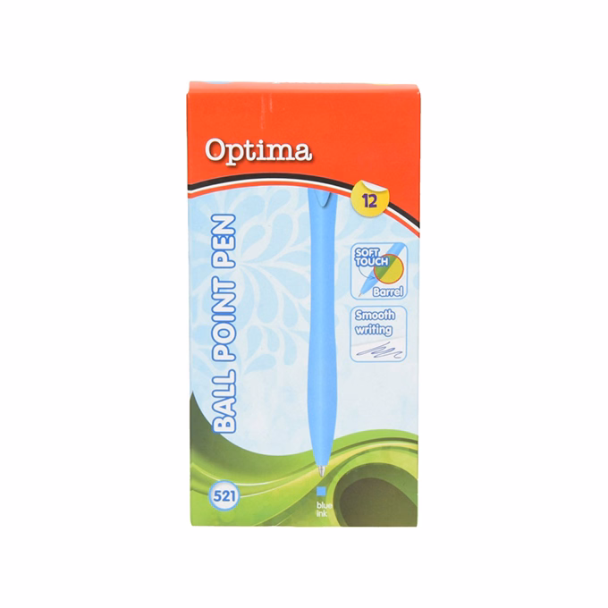 Golyóstoll OPTIMA nyomógombos 521 v.kék