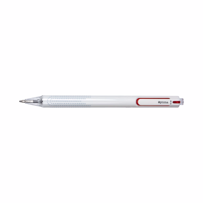 Golyóstoll OPTIMA nyomógombos Stella 1,0 mm piros