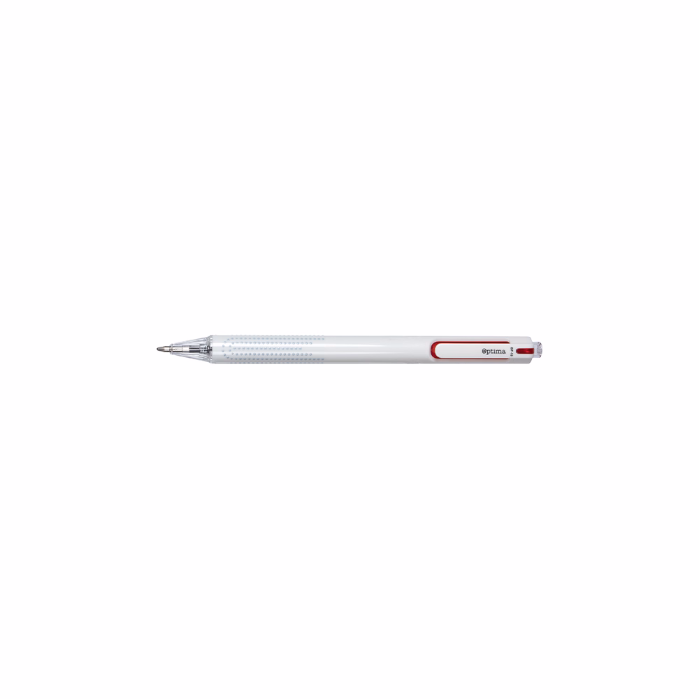Golyóstoll OPTIMA nyomógombos Stella 1,0 mm piros