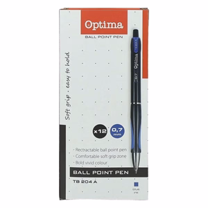Golyóstoll OPTIMA nyomógombos TB 204 kék