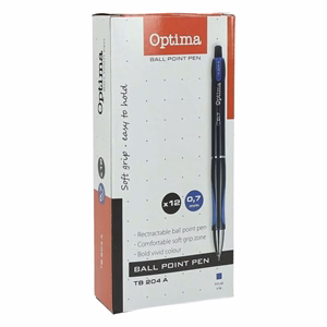 Golyóstoll OPTIMA nyomógombos TB 204 kék