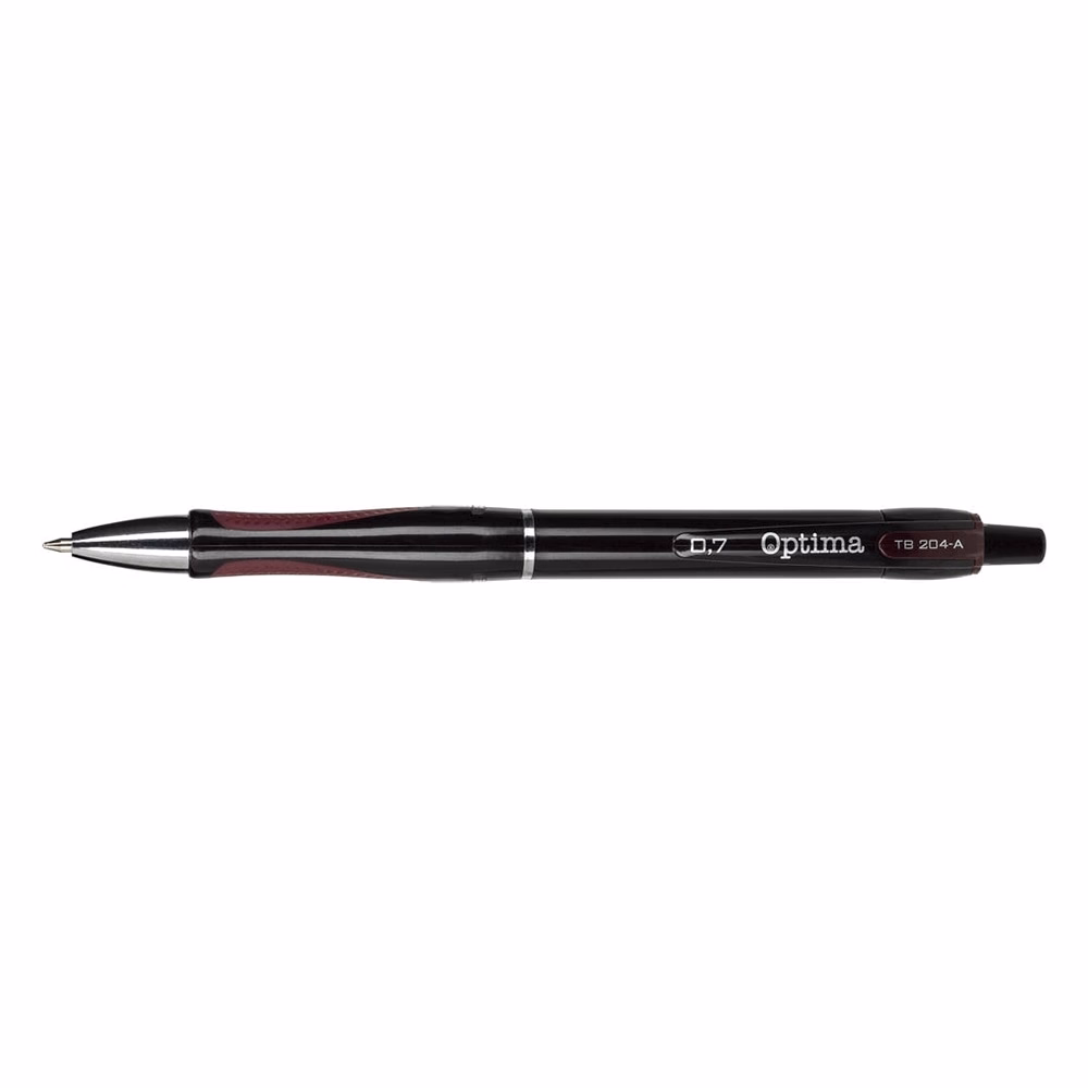 Golyóstoll OPTIMA nyomógombos TB 204 piros